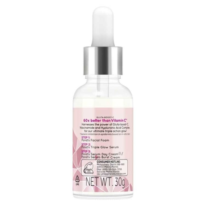 Terbaru Ponds Bright Beauty Triple Glow Serum 30G + Sunscreen Serum Cream