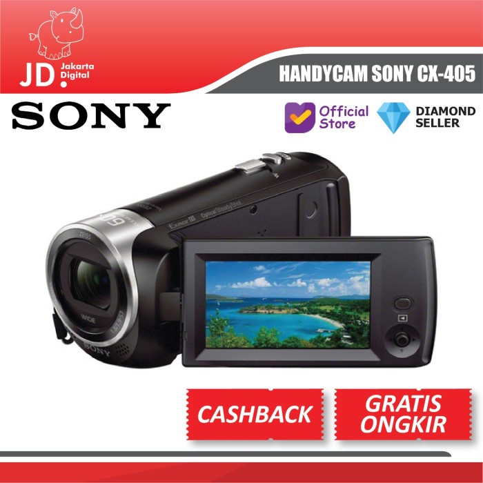 JAKARTA DIGITAL HANDYCAM SONY CX405 BERGARANSI RESMI HDR CX 405