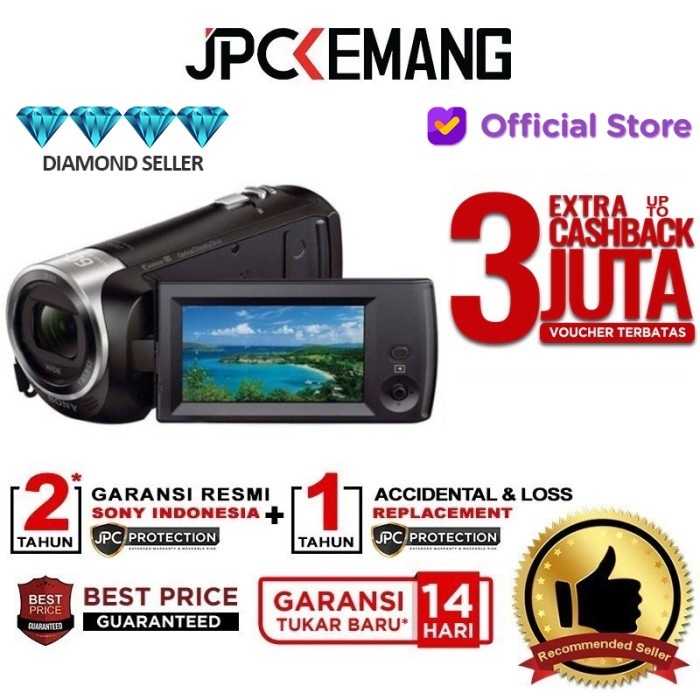 SONY CX 405 HANDYCAM CAMCORDER SONY HDR CX405 GARANSI RESMI