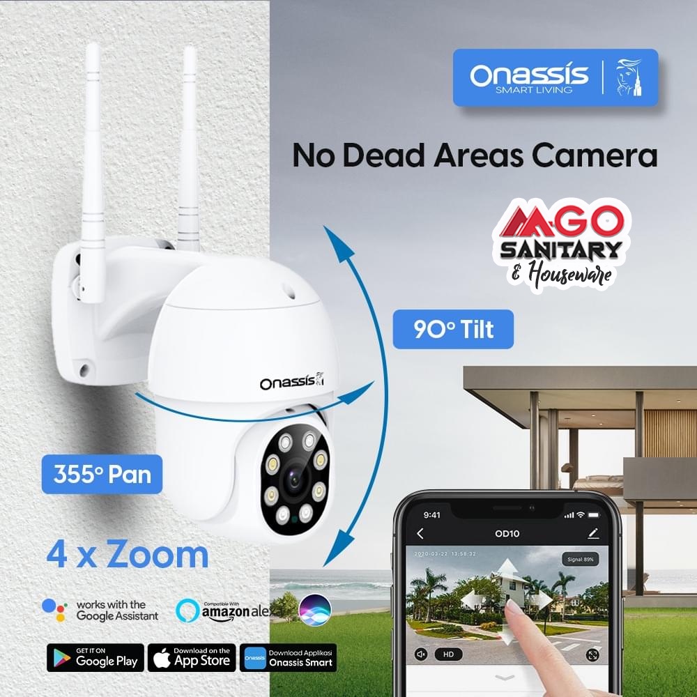 ONASSIS SMART CAMERA 360 WHITE/CCTV SMART HOME/KAMERA CCTV SMART HOME WIFI