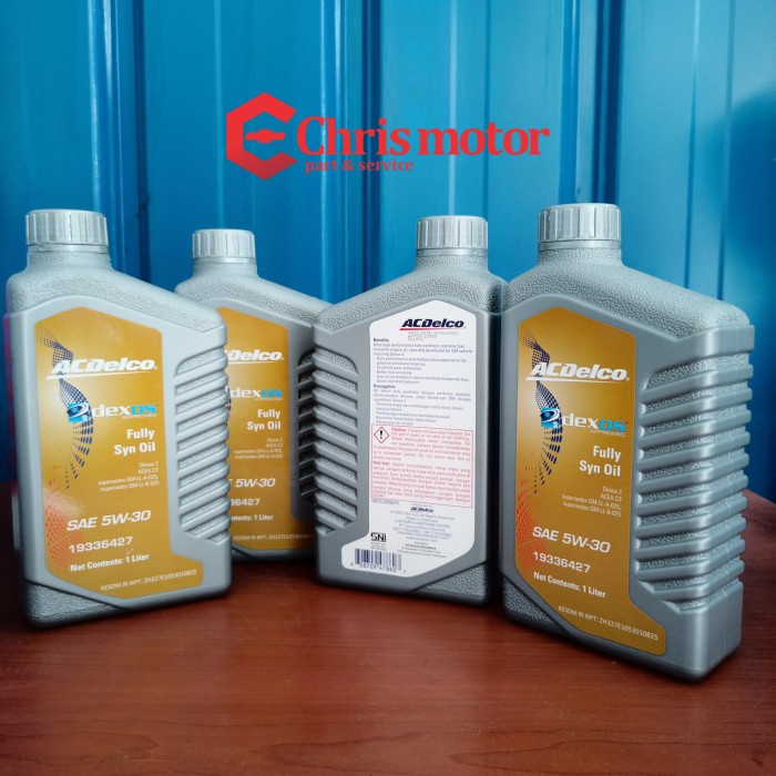 ✅New Oli Mesin Spin 1.3 Diesel Acdelco Dexos 2 4 Liter Limited