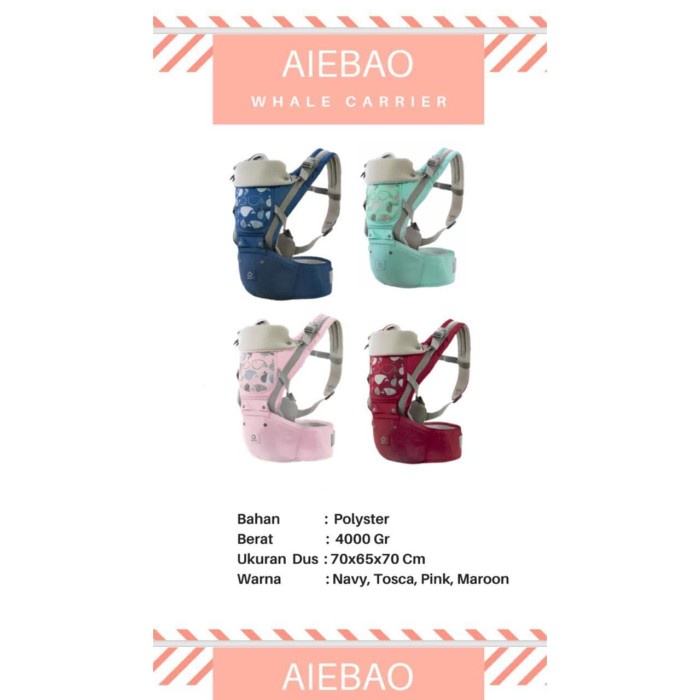 ✅New Ori Aiebao Hipseat 3In1 Motif Whale 6617 Terbaru