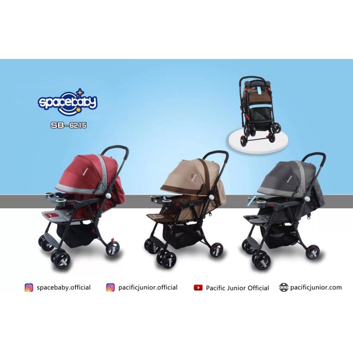 Terlaris Baby stroller spacebaby 6215 kereta dorong bayi space baby SB6215