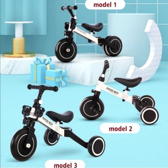 GOOD BOY MINI BALANCE BIKE 3 IN 1 / SEPEDA KESEIMBANGAN ANAK - MERAH