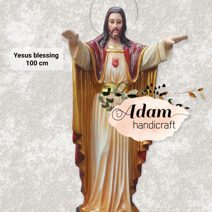 Patung Yesus memberkati 100 cm