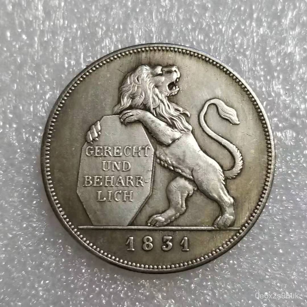 Kerajinan Kuno1831Koleksi Mata Uang Asing Koin Peringatan Perak Jerman Kualitas Kuningan1524