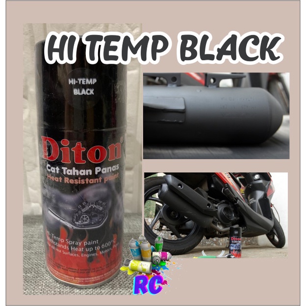 HI TEMP BLACK 300ML CAT PILOX DITON KNALPOT ANTI PANAS HITEMP