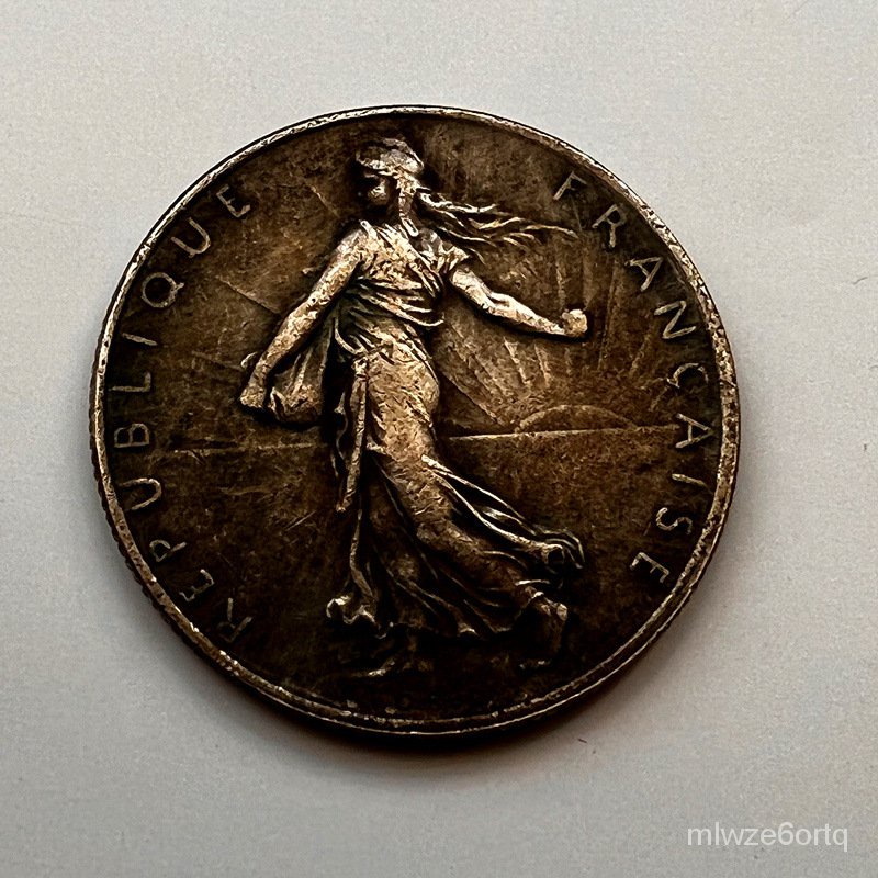 Kerajinan Kuno Prancis1928Mata Uang Asing Koin Peringatan Silvering Kuningan822