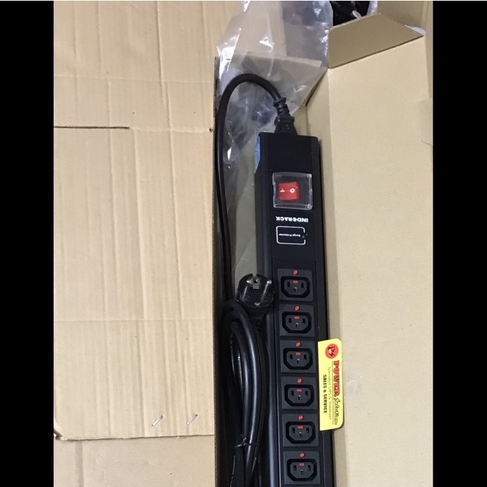Indorack Power Distribution Unit 6 Outlet Socket IEC 320 C14- C13 EU