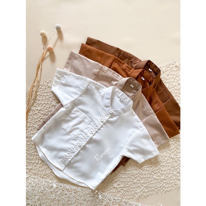 Kemeja Koko Lengan Pendek Koko Bayi Koko Premium Couple Kk02