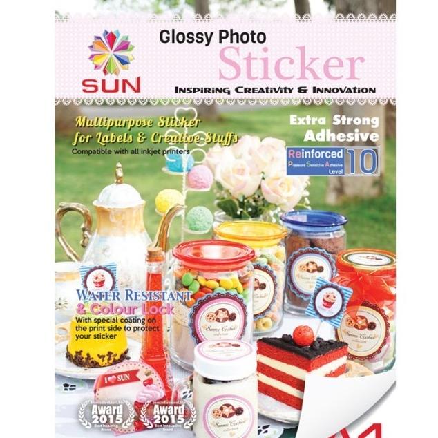 

Terjangkau Kertas Sticker A4 - SUN NG Glossy Po Sticker Ultra Thin, 90 Gsm & 140 Gsm, Foto Glossy Sticker ( Support printer epson/canon/hp/brother ori (dye ) - 664, 003, 673, 001 )