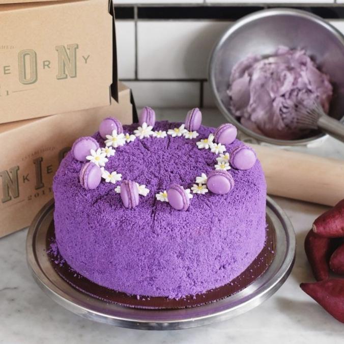 

Terlaris Ube Veet Cake 24Cm (Kue Ulang Tahun/Birthday) Stok Terbatas