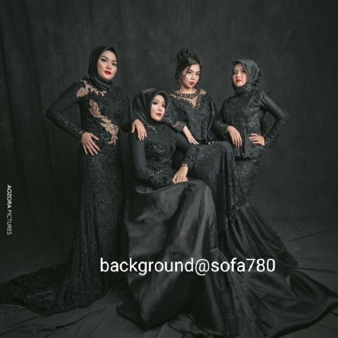 background studio foto abstrak hitam UK 4x6m