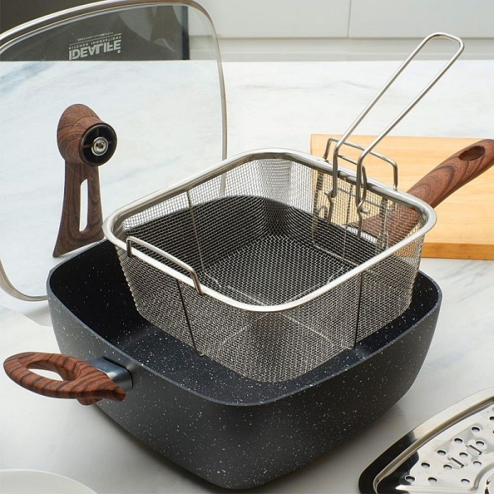 [Ori] Idealife Multi Function Fryer Pan Il24Mp Deep Fry Il 24Mp Panci 24 Cm Berkualitas