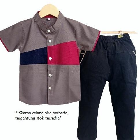 Setelan Kemeja Anak Laki Laki 1-10 Tahun Baju Anak Cowok