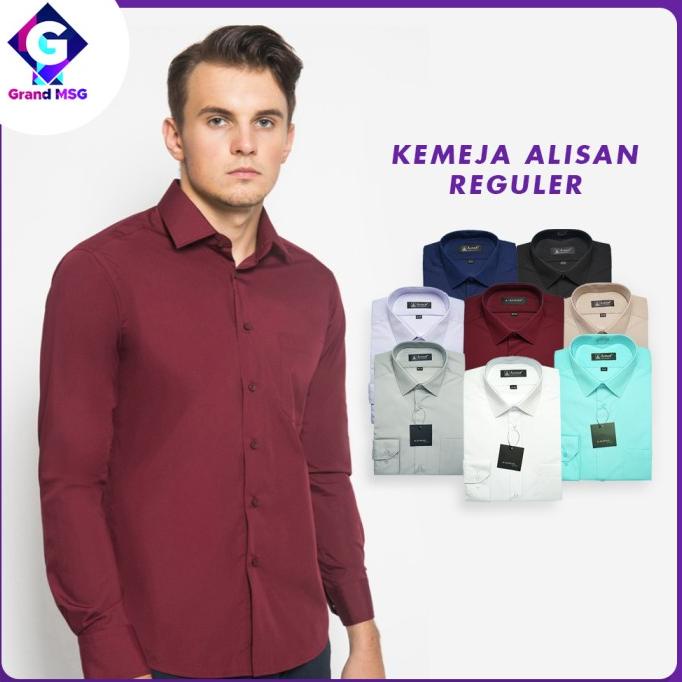 Kemeja Alisan Reguler, Kemeja Formal Pria, Kemeja Alisan Pria Kantoran