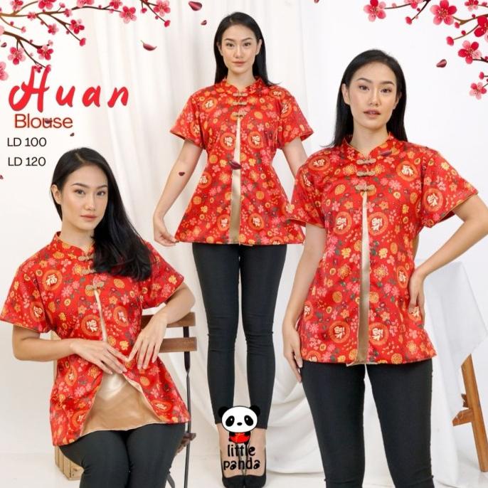 Blouse/ Atasan Cheongsam Imlek Wanita/ Remaja/ Dewasa