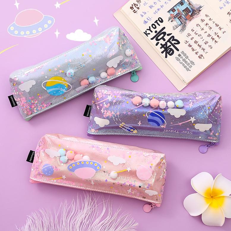 

Tempat Pensil Pouch Alat Tulis Motif Star Travel Import