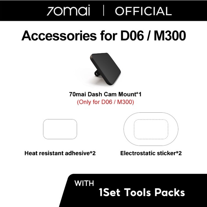 kode07 70mai DashCam Tools Packs for A800S-1/A500S-1/D06/M300 70mai Accessore - For D06/M300