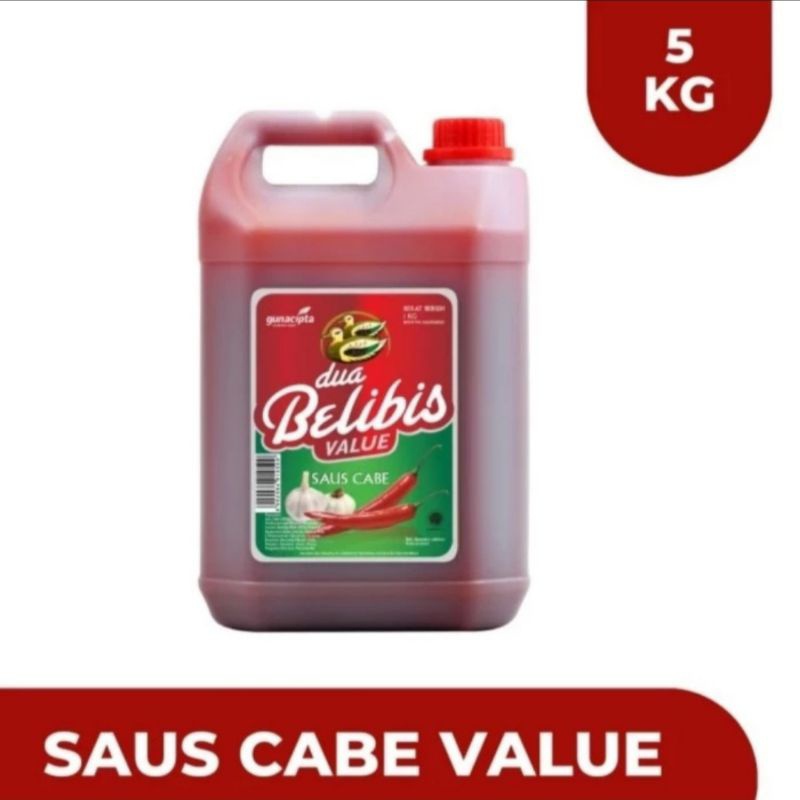 

Saus Cabe Dua Belibis 5 Kg / Saus Cabe Sambal