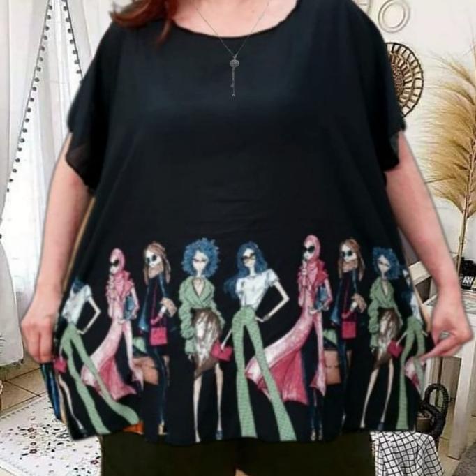 atasan baby doll jumbo atasan jumbo wanita baju santai jumbo wanita