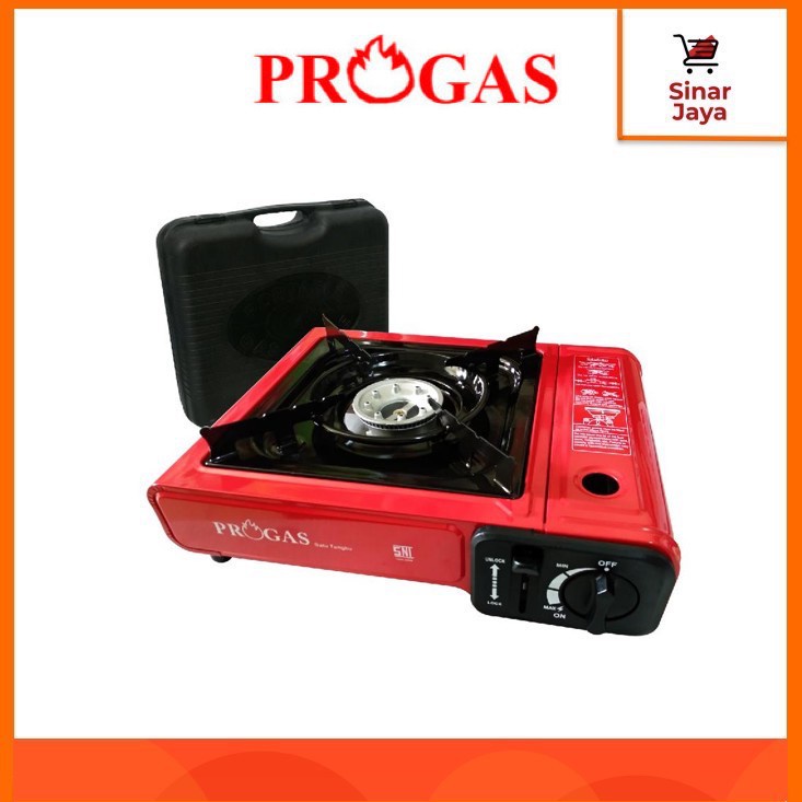 TERMURAH PROGAS Kompor Portable 1 Tungku (2in1) /KOMPOR GAS/KOMPOR LISTRIK/KOMPOR BBQ