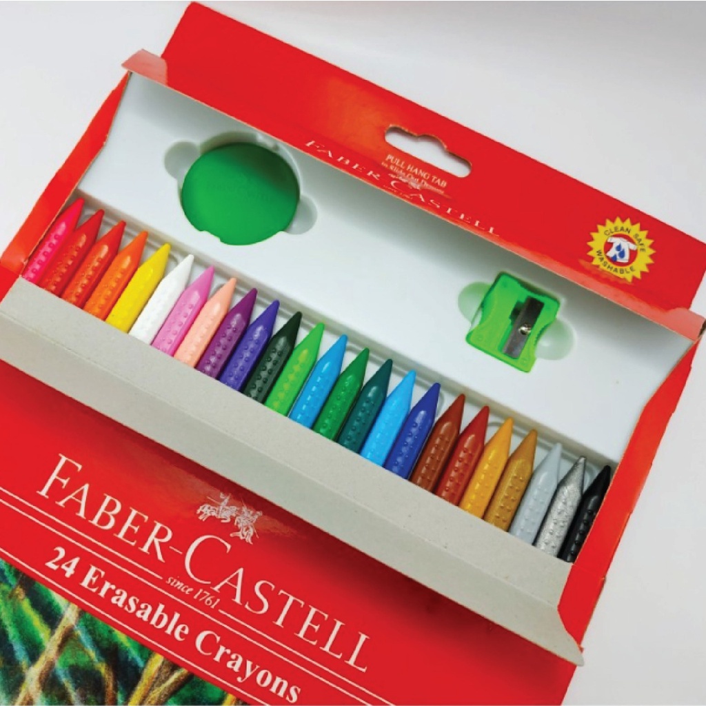 

Faber-Castell Erasable Crayons Set-24