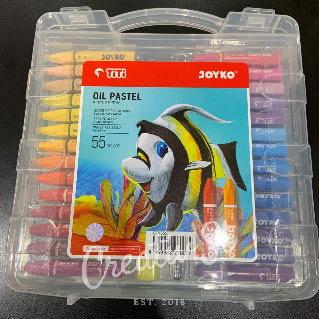 

Joyko Crayon Oil Pastel 55 Warna Case