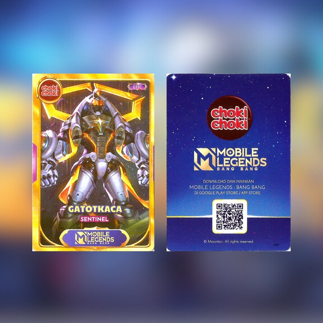 Kartu Mobile Legends Choki Choki Gatotkaca Sentinel