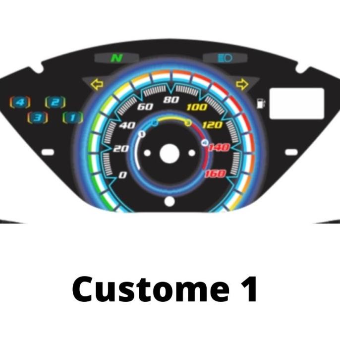 custome panel speedometer Honda supra x 125