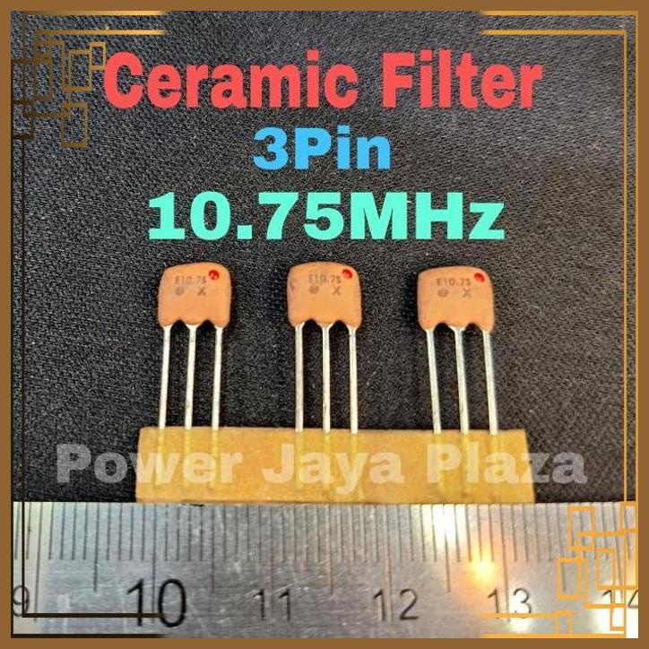 [PJP] Keramik Ceramic Filter 3Pin 10.75MHz 10.75 MHz 10.7MHz 10,7MHz