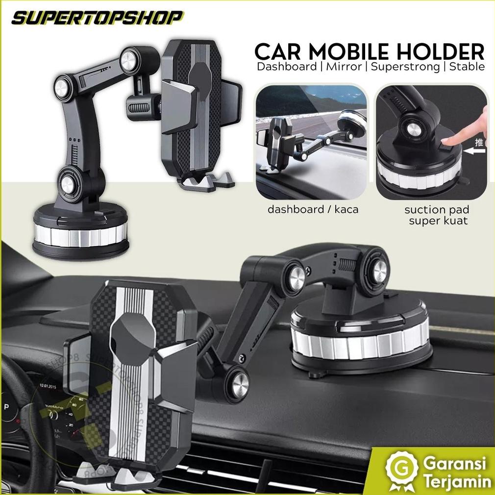 Kualitas No 1 Holder Hp Mobil 4 in 1 Kokoh Dudukan Handphone Universal Original untuk Stand Hp Dashb