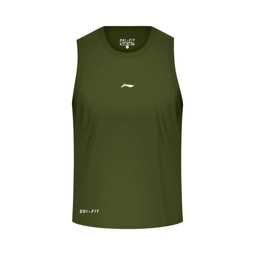 Kaos tanktop sleeveless singlet pria dry fit gym running pria