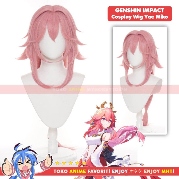Wig Cosplay Anime Game Yae Miko
