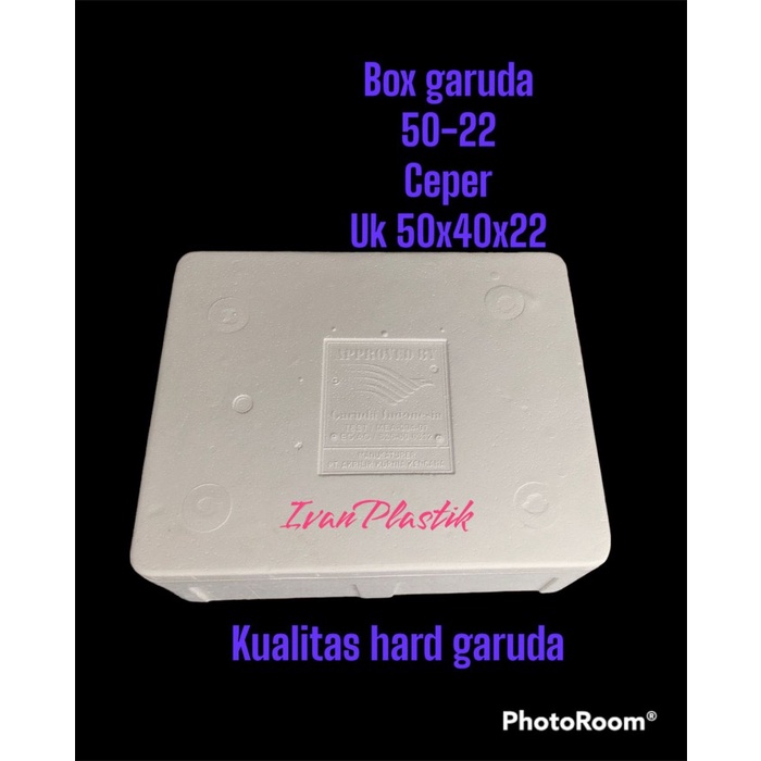 

TERLARIS BOX STYROFOAM HARD GARUDA CEPER 50X40X22 APPROVED BY GARUDA