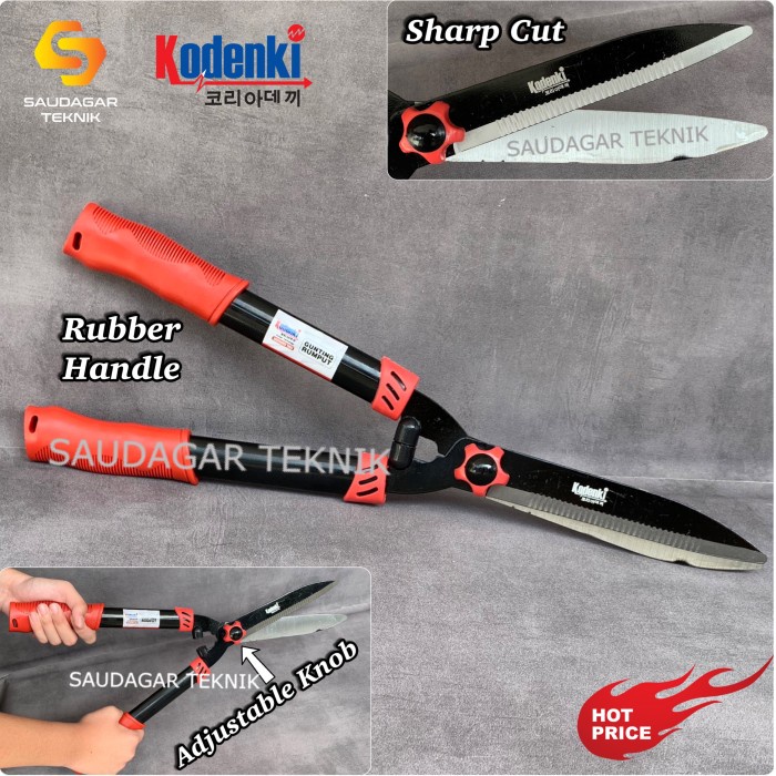 GUNTING RUMPUT BESAR KODENKI GUNTING PAGAR TANAMAN DAHAN MODEL PANJANG ORIGINAL TERBARU