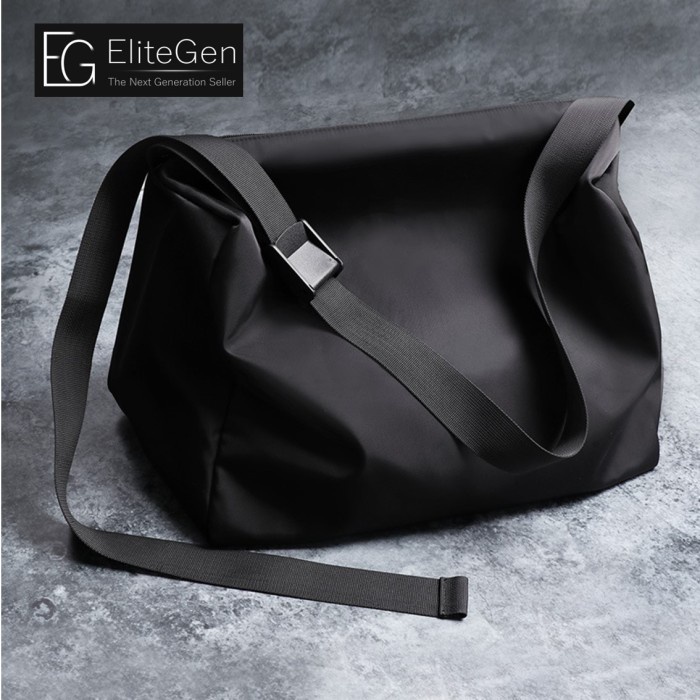 tas selempang pria Tas Selempang Pria Tas Travel Tas Gym Travel Bag TP6064 - Hitam(E0N4) tas selempa