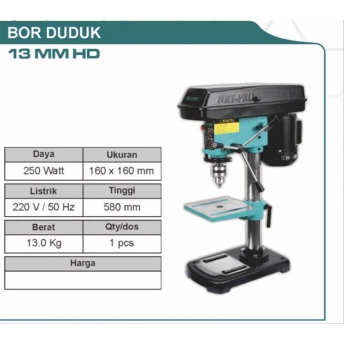 ✅Baru Mesin Bor Duduk Bench Drill 13Mm Ryota Berkualitas