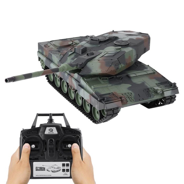 Henglong Rc German Leopard 2A6 Tank 1/16 Remote Control 2.4Ghz Ready