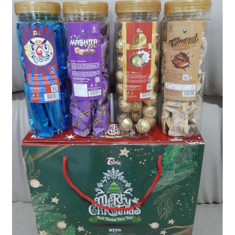 

Big Promo 12.12 Merry Christmast Hampers Cokelat Special Natal Dan Tahun Baru Tobelo 4 Toples Bisa Cod