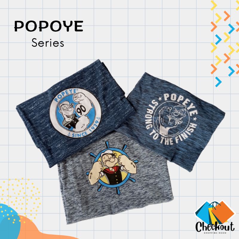 Kaos Import anak POPEYE series/ Kaos anak Unisex/ Kaos anak Laki-laki/ Kaos anak Perempuan/ Atasan A