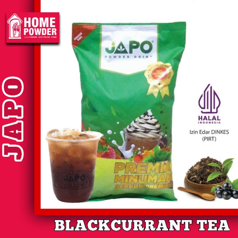 

Bubuk Minuman Drink Powder Rasa BLACKCURRANT TEA 1 Kg JAPO