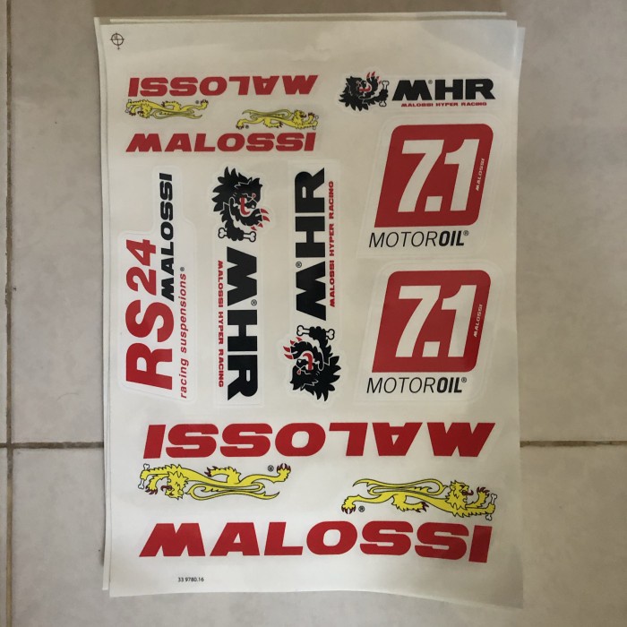 

Sticker Malossi Original Satu Set Best