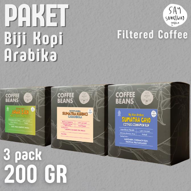 

Paket Biji Kopi Arabika Indonesia 200gr - Filter