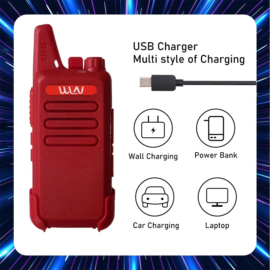 Radio Ht Wln Uhf C1 Radio Handy Talky Uhf Walkie-Talkie Genggam 1 Unit