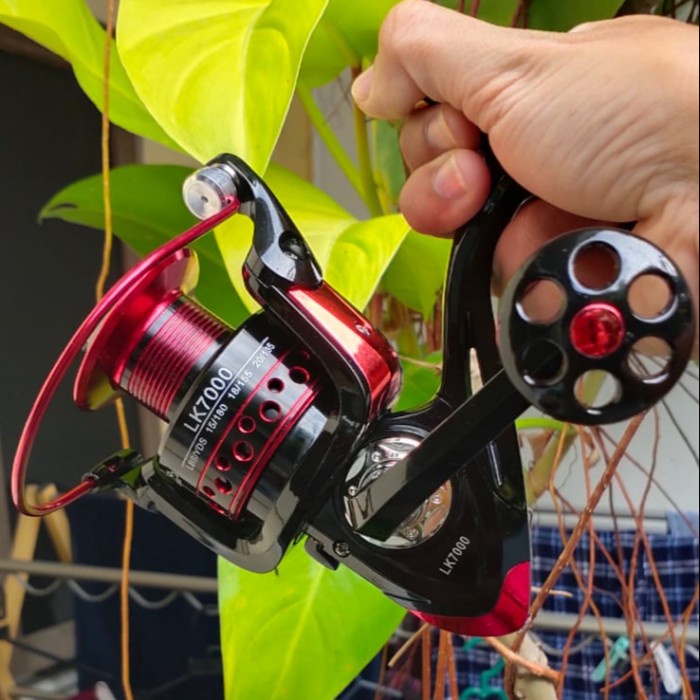 REEL 7000 GULUNGAN PANCING GOLD SHARKING LK7000 METAL REEL 4.7:1 13BB