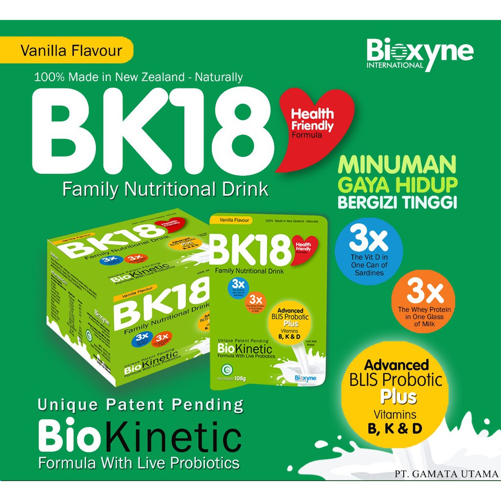 

MINUMAN SERBUK NUTRISI BK18 PLUS ISI 12X18GR (8002800110)