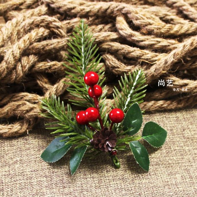 

Aksesoris Daun Cherry Pinus Salju Ornamen Kado Parcel Natal Hiasan Ceri Merah Berkualitas