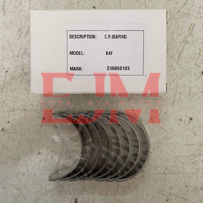 Conrod Bearing / Metal Jalan Mitsubishi K4F Std 49Mm Mm437982 Mm437305 Kode Hk321