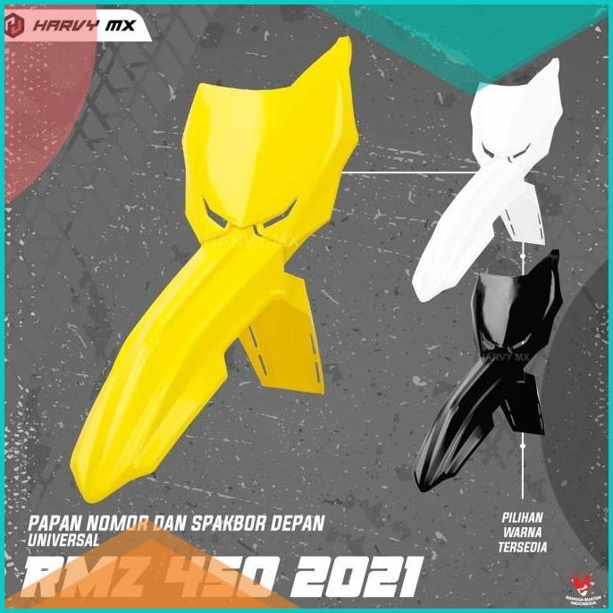 Spakbor Depan Papan Nomor Harvymx Suzuki RM RMZ 450 2021 Universal 16n